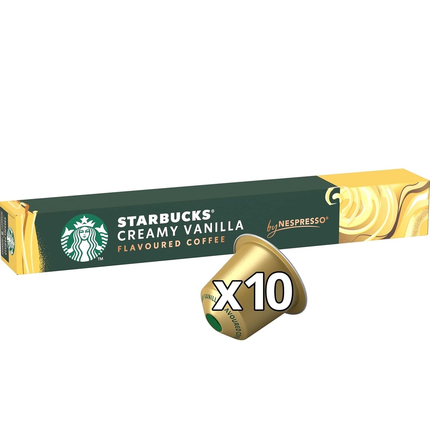 STARBUCKS od Nespresso, Helle Röstung, Vanille Aromatischen Kaffeekapseln 6 x 10 (60 Kapseln)