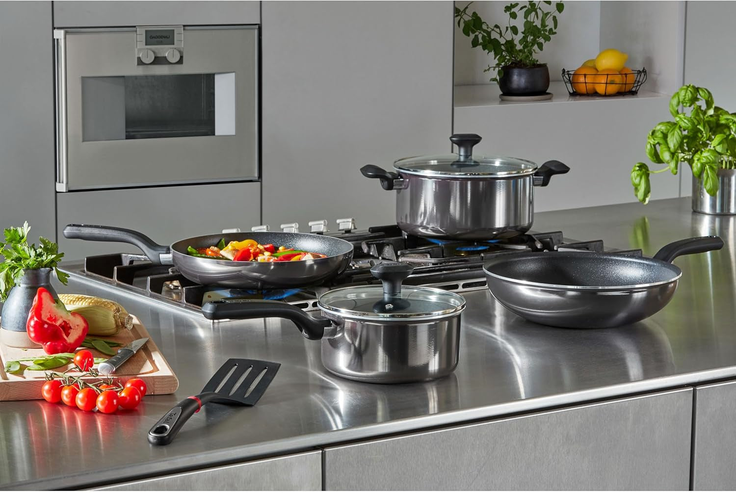 Tefal D52606 Resist, titanový nepřilnavý povrch Hrnce a pánve Naty Shop