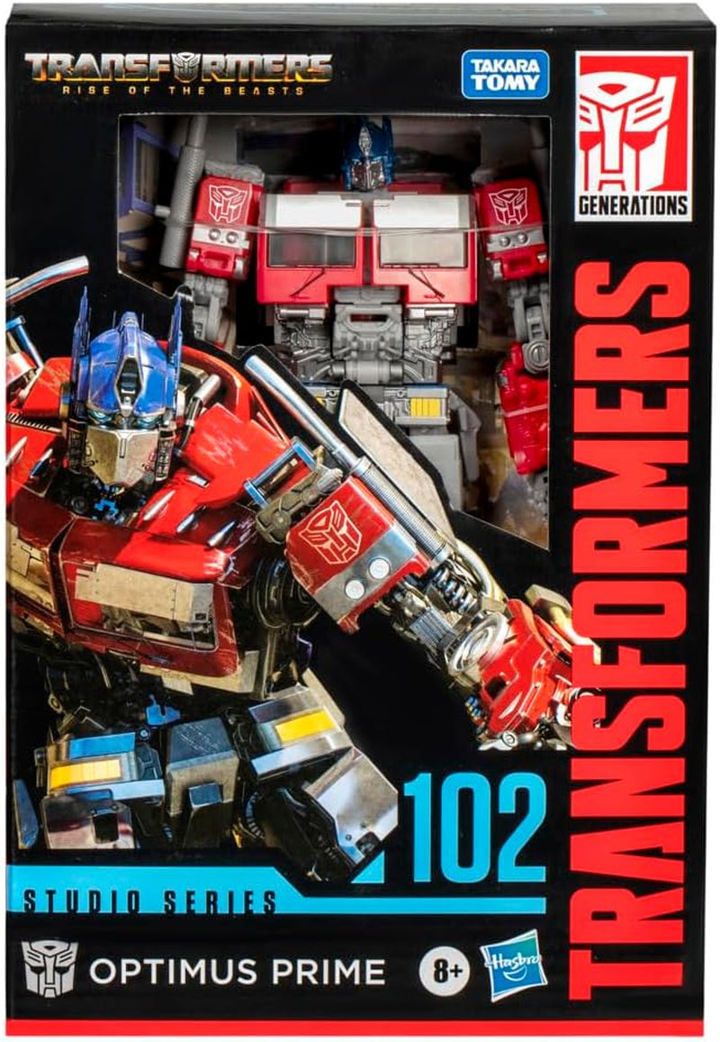 Transformers Studio Series Voyager Class Rise of the Beasts 102 Optimus Prime Akční figurka Červená Bílá Modrá Akční figurky Naty Shop