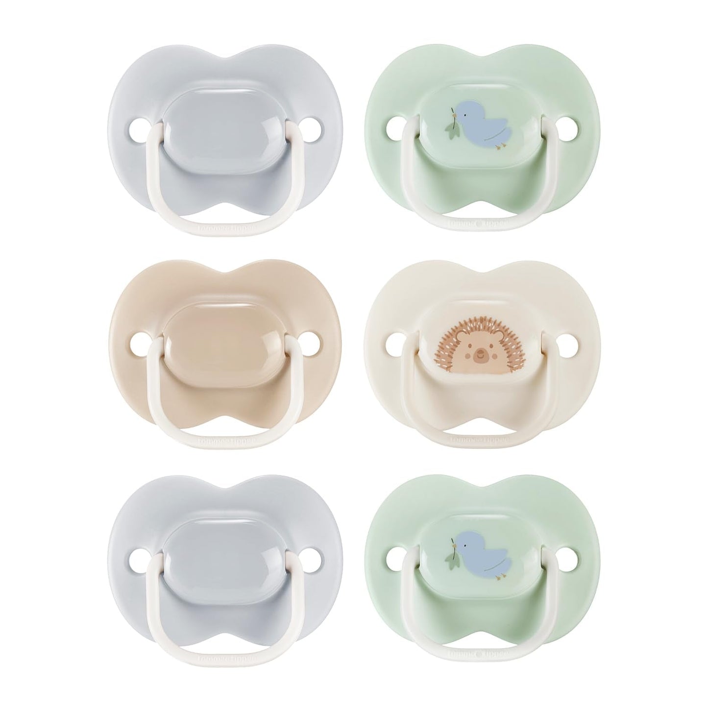 Dudlíky Tommee Tippee Anytime, 0-6 měsíců, balení 6 symetrických dudlíků, bez BPA