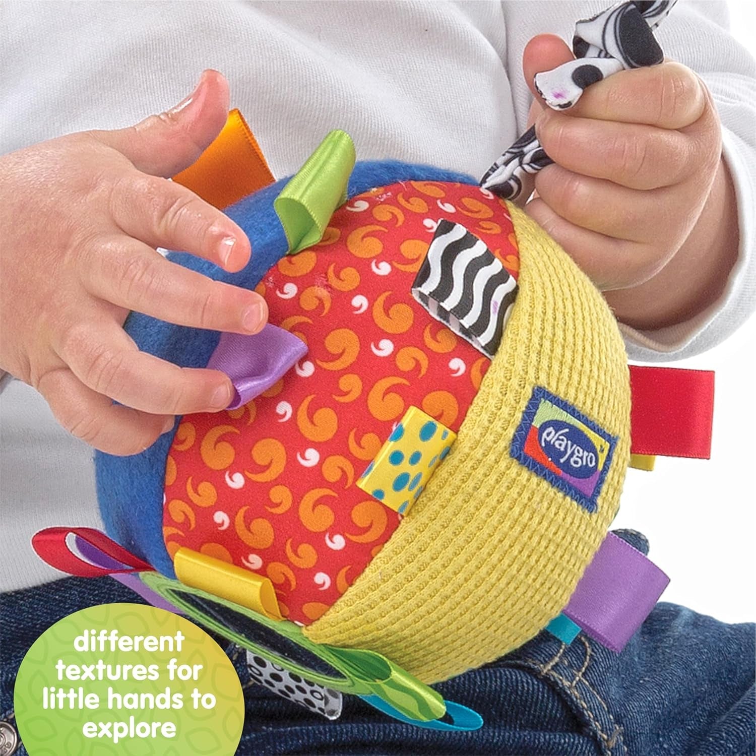Objímatelný míč Playgro Loopy Loops - Objímatelný míč pro miminko - Hračky pro miminka - Hračky pro miminka - Hračky - Hračky - Barevné hračky pro miminka Naty Shop