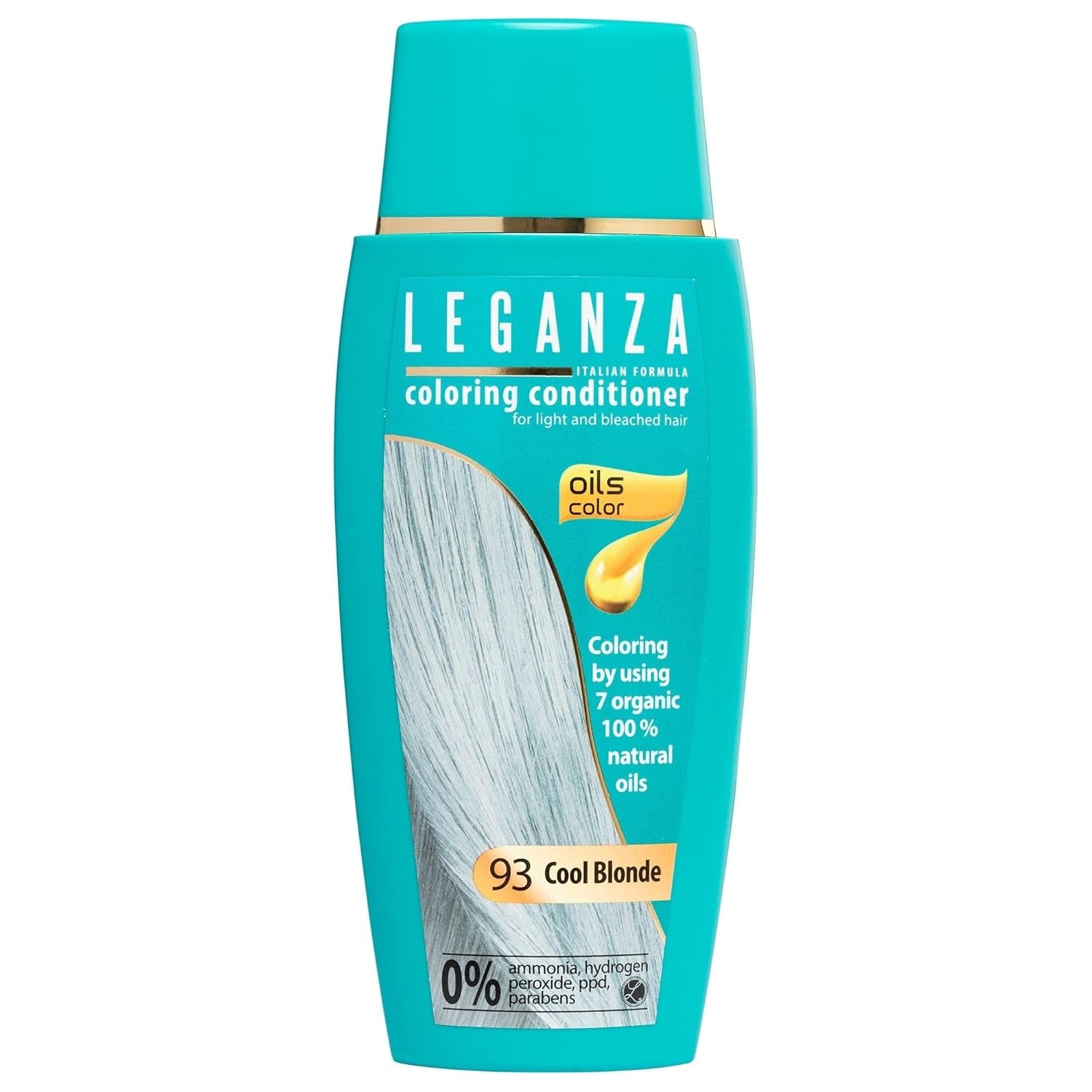 Leganza Natural Balm Hair Dye Color 71 Café Latte | Barva na vlasy bez amoniaku | Obohaceno o 7 přírodních olejů | 150 ml Barva na vlasy Naty Shop 93 Cool blond