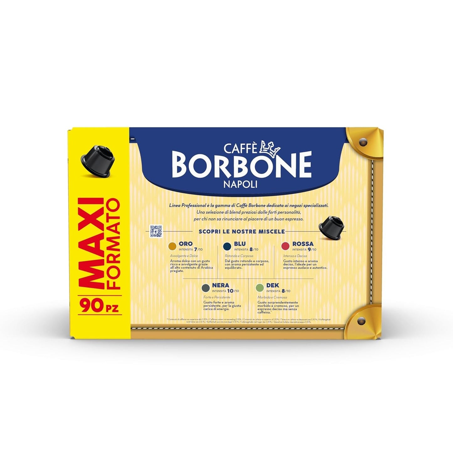 Caffè Borbone Blue Kaffeemischung - 90 Kapseln - Kompatibilní s Kaffeemaschinen der Marke Nescafè®* Dolce Gusto®*
