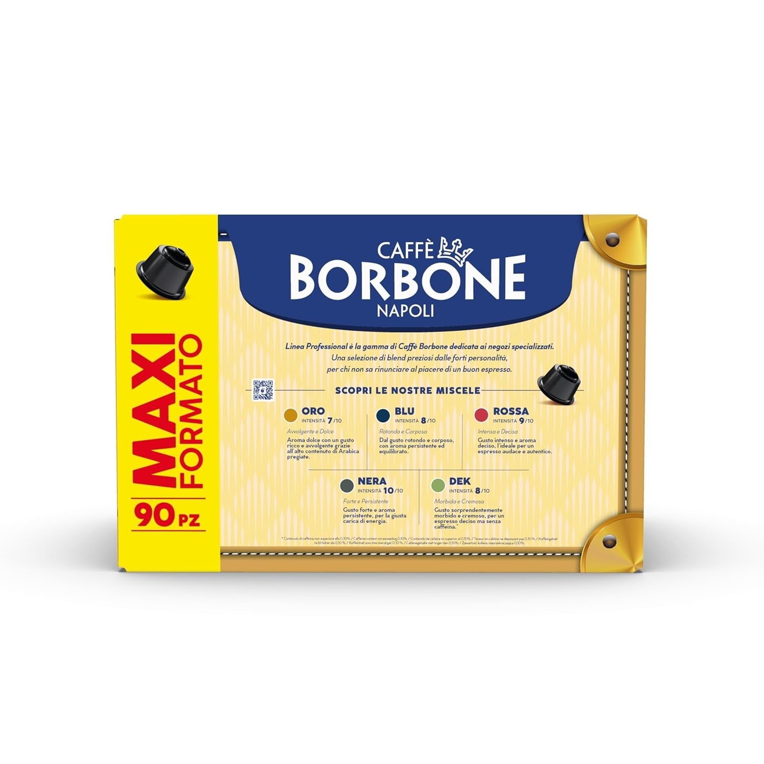 Caffè Borbone Blue Kaffeemischung - 90 Kapseln - Kompatibilní s Kaffeemaschinen der Marke Nescafè®* Dolce Gusto®*