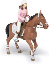 PAPO - Figurka koně - Rider Fashion Winter, vášeň pro ježdění, hračka pro děti od 3 let. Akční figurky Naty Shop