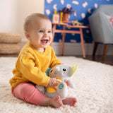 Bright Starts, hračka slona Hug-a-bye se světly, písničkami, různými texturami a dalšími, vícebarevné hračky Bebe Naty Shop