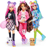 Simba 105953975 - Kawaii Hi Dress-Up Panenka Lucy (26 cm) - Kloubová kadeřnická panenka, králičí panenka s dlouhými vlasy a doplňky Hračka pro 4 roky a více