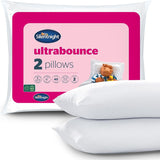 Silentnight Ultrabounce Polštář, Bílý, Mikrovlákno, Bílý, 2-balení Naty Shop Standardní polštáře 2-balení