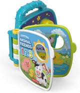 Fisher-Price Musical Animal Friends Songbook | Hračka pro miminko od 6 měsíců, 1 roku pro holčičky a kluky | Dětská hračka | Hudební kniha se zvuky a světelnými efekty | Vzdělávací hračka (německy), GFP29 Jucarii Bebe Naty Shop