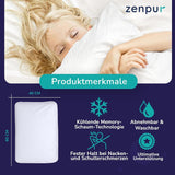 Sada 2 polštářů na podporu krku 40X60-13Cm - Ergonomický polštář na spaní na krk a ramena, Cervikální ortopedické polštáře s certifikací Oeko-Tex Naty Shop