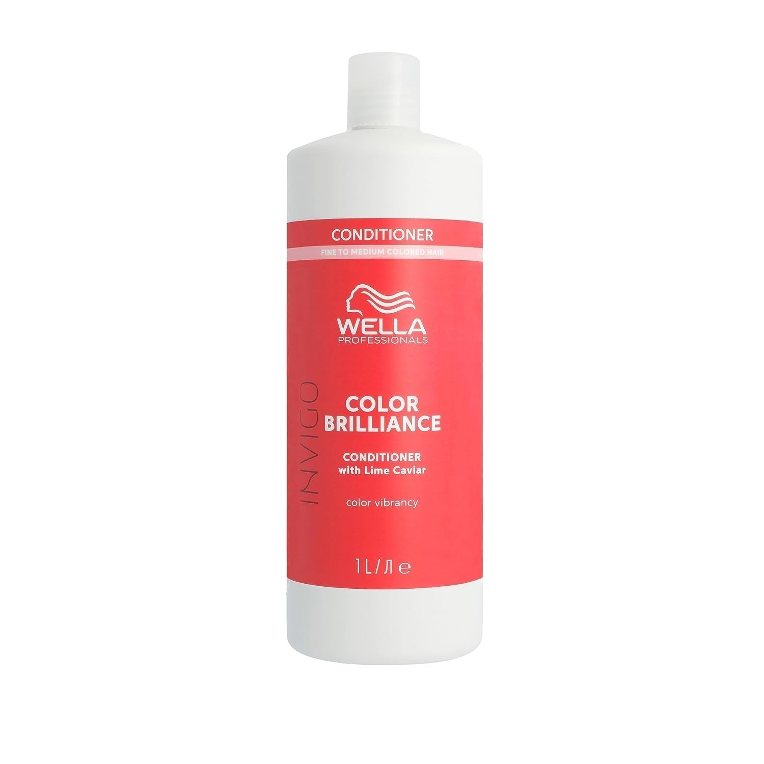 Wella Professionals Invigo Color Brilliance - Šampon, kondicionér a maska na ochranu barvy pro jemné a husté barvené vlasy - s vitamínem E, antioxidanty a nízkým pH - vyhlazující a vyživující Maska na vlasy Naty Shop Conditioner 1 litr