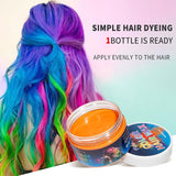 Temporary Green Hair Dye – Vosk pro barvení vlasů, Tón vlasů pro muže Ženy, Přírodní vlasová pomáda, Vosk pro barvení vlasů Crazy Party (4,23 oz, Zelený) Naty Shop Hair Dye