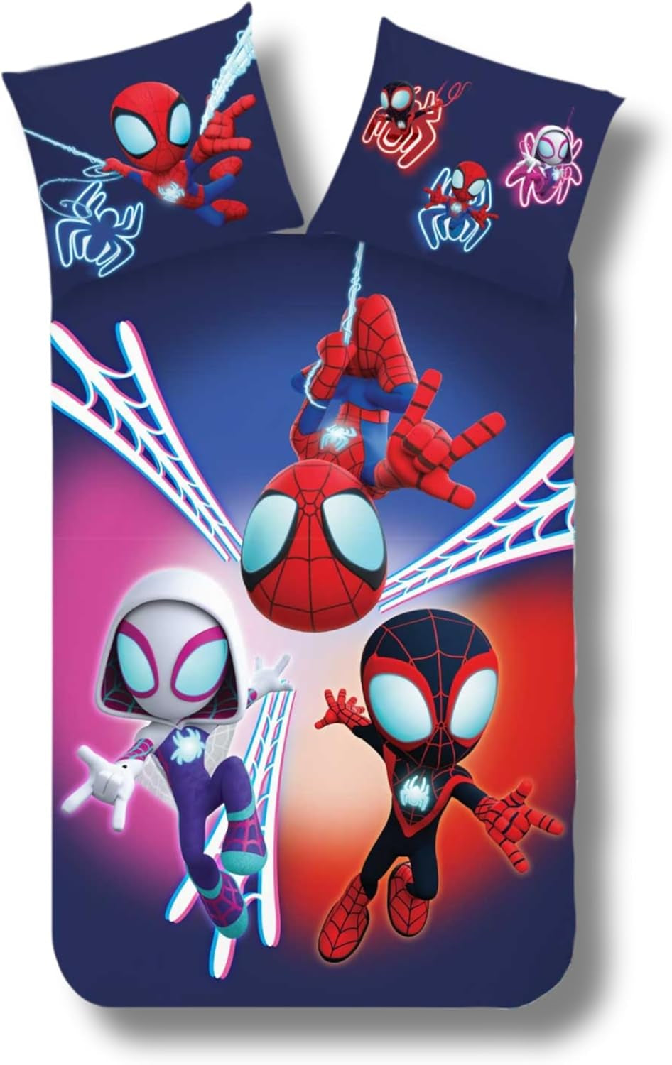 Dětské povlečení pro dívky a chlapce Kreslené povlečení ze 100% bavlny - Dětské Naty Shop Spidey