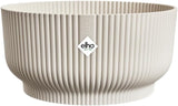 elho Vibes Fold Bowl 25 - Vnitřní květináče - 100% recyklovaný plast - Ø 24,9 x V 12,1 cm - Bílé/bílé prádlo
