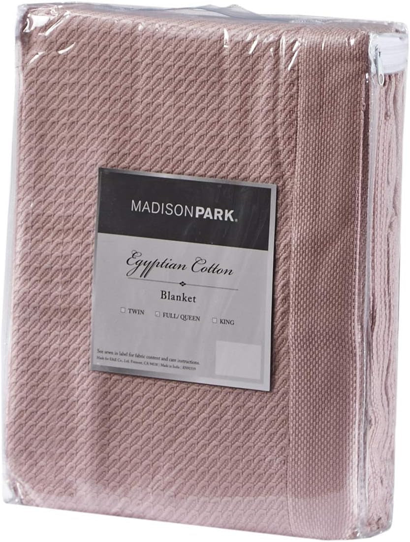Madison Park 100% egyptská bavlna prodyšná přikrývka přikrývka z prémiového úpletu luxusní sezónní lehký potah na postel pohovku a pohovku. Přikrývky a přikrývky Rose Naty shop