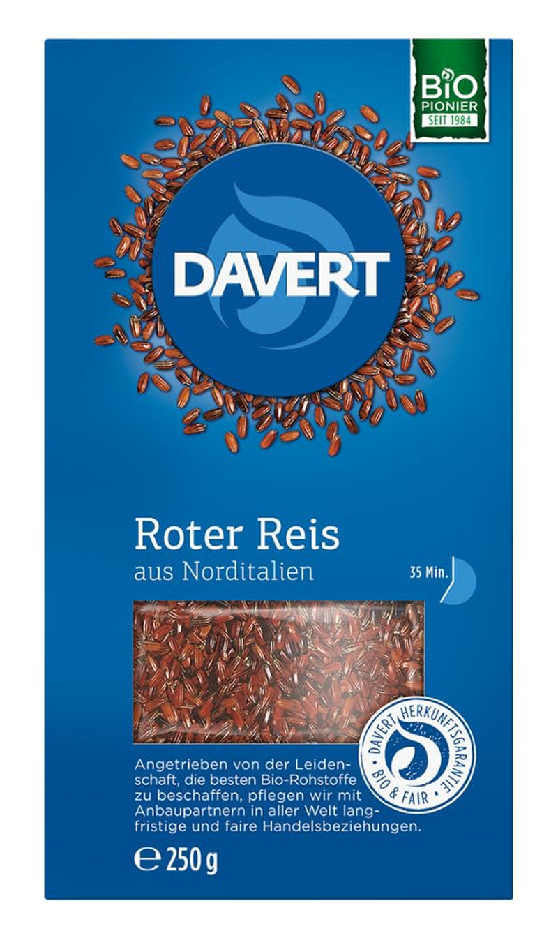 Davert červená rýže ze severní Itálie 250g