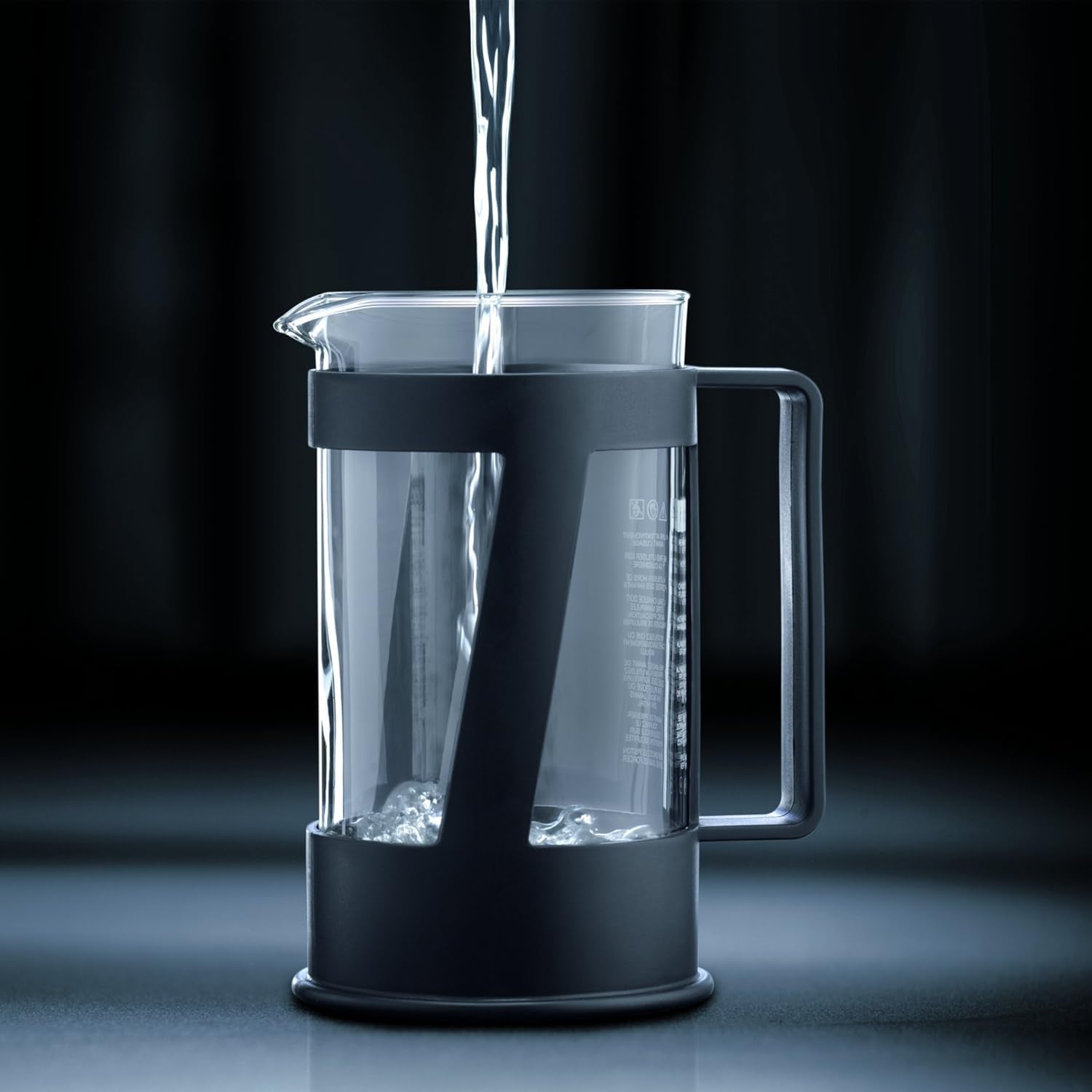 Kávovar Bodum CREMA (French Press systém, permanentní nerezový filtr, bezpečnostní uzávěr, 0,5 litru) černý