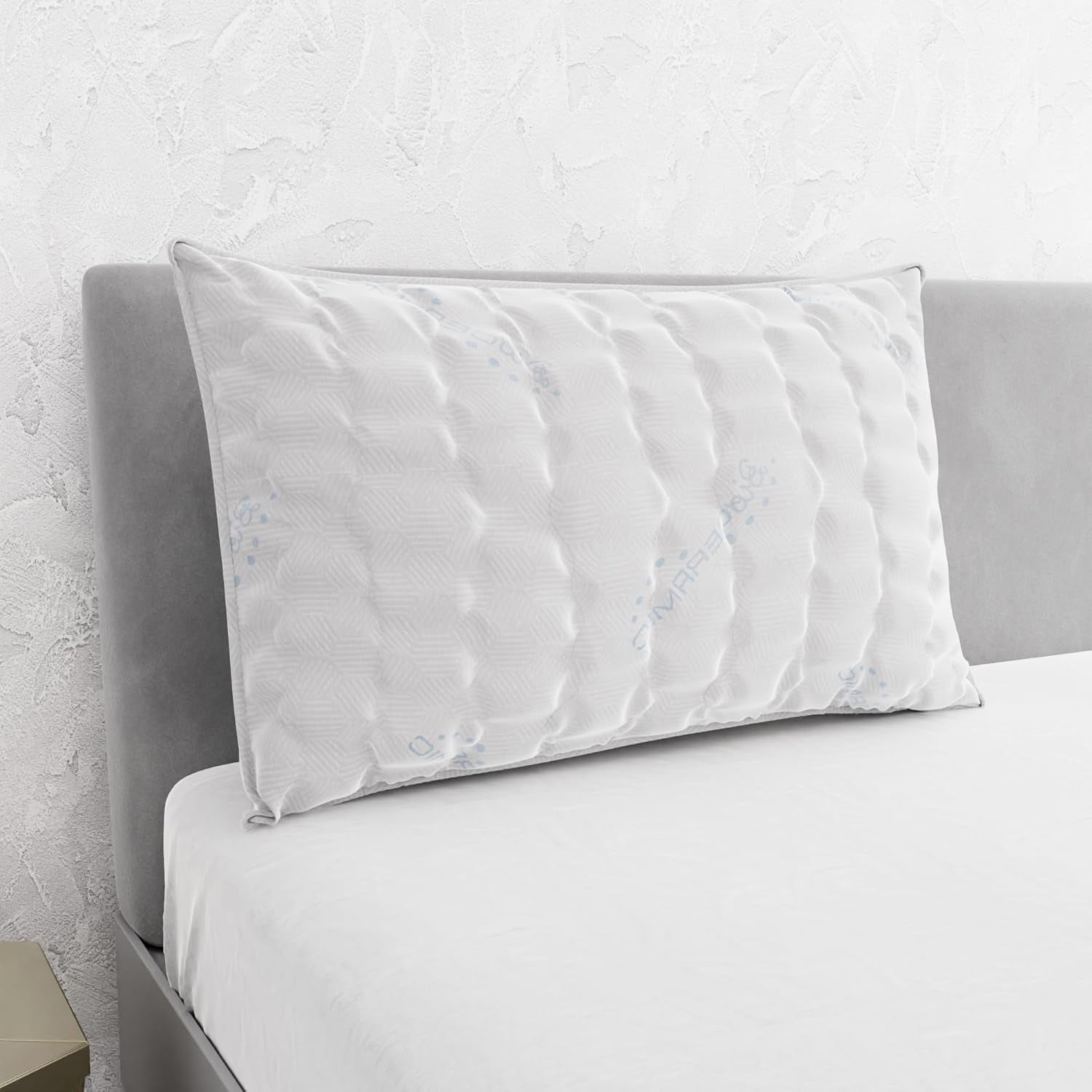 Italské povlečení MB Home Italia, polštář, biokeramika, světle šedá, 45 x 75 cm Naty Shop standardní polštáře