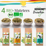 ORIGEENS BIO MATE ČAJOVÁ DÁRKOVÁ SADA X4 I Yerba Mate Bio 4X80G I Yerba Mate čajová sada, tip na dárek
