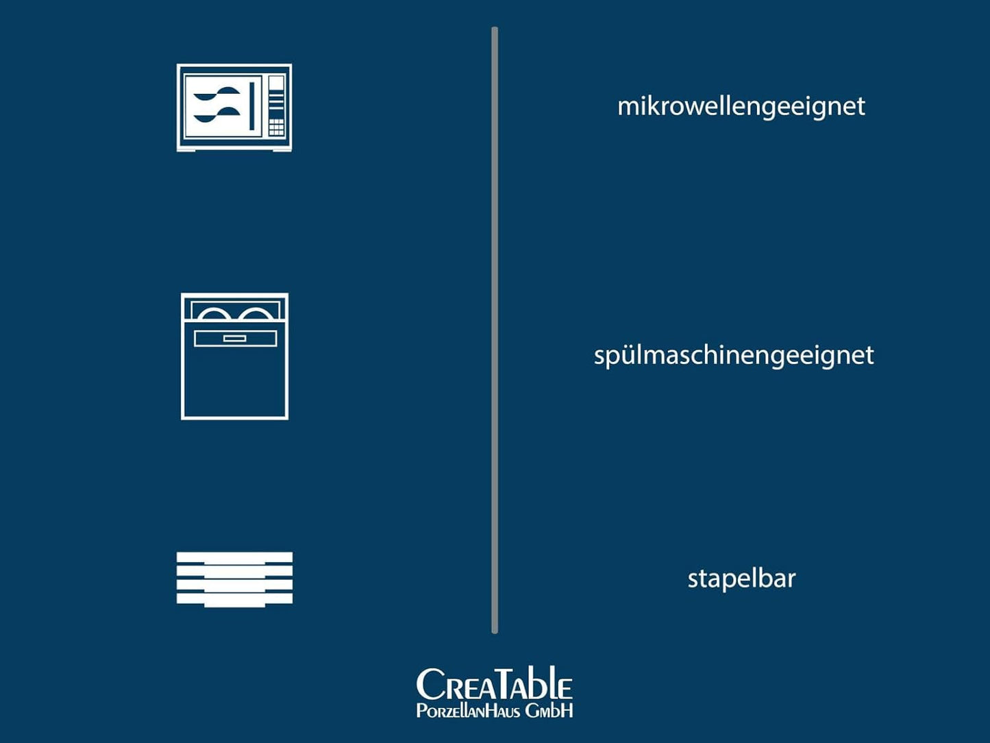 CreaTable, 23679, Cascade Series, 32dílná sada nádobí pro 8 osob, Porcelánový kombinovaný servis, Vhodné do myčky a mikrovlnné trouby, Kvalitní výroba