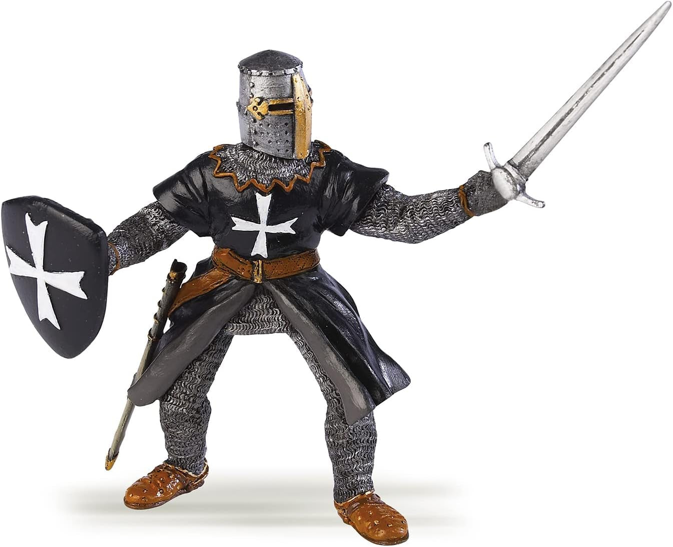 Papo -Ručně malované - Figurky -Středověká-Fantasy - Rytíři svatého Jana s mečem-39938-Sběratelské-Pro děti - Vhodné pro chlapce i dívky - Od 3 let Akční figurky Naty Shop Výchozí název