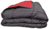 Calgary Povlak na přikrývku Polyester šedý/červený, Polyester, Šedo/červený, 200X140X1 Cm Přikrývky a přikrývky Naty Shop 220X160X1 cm