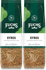 Fuchs Gewürze - Gyros Gewürzzubereitung im recyclableen Nachfüllbeutel, Gewürzmischung mit gewählteten Kräutern für Rind und Schweinefleisch - 70 g