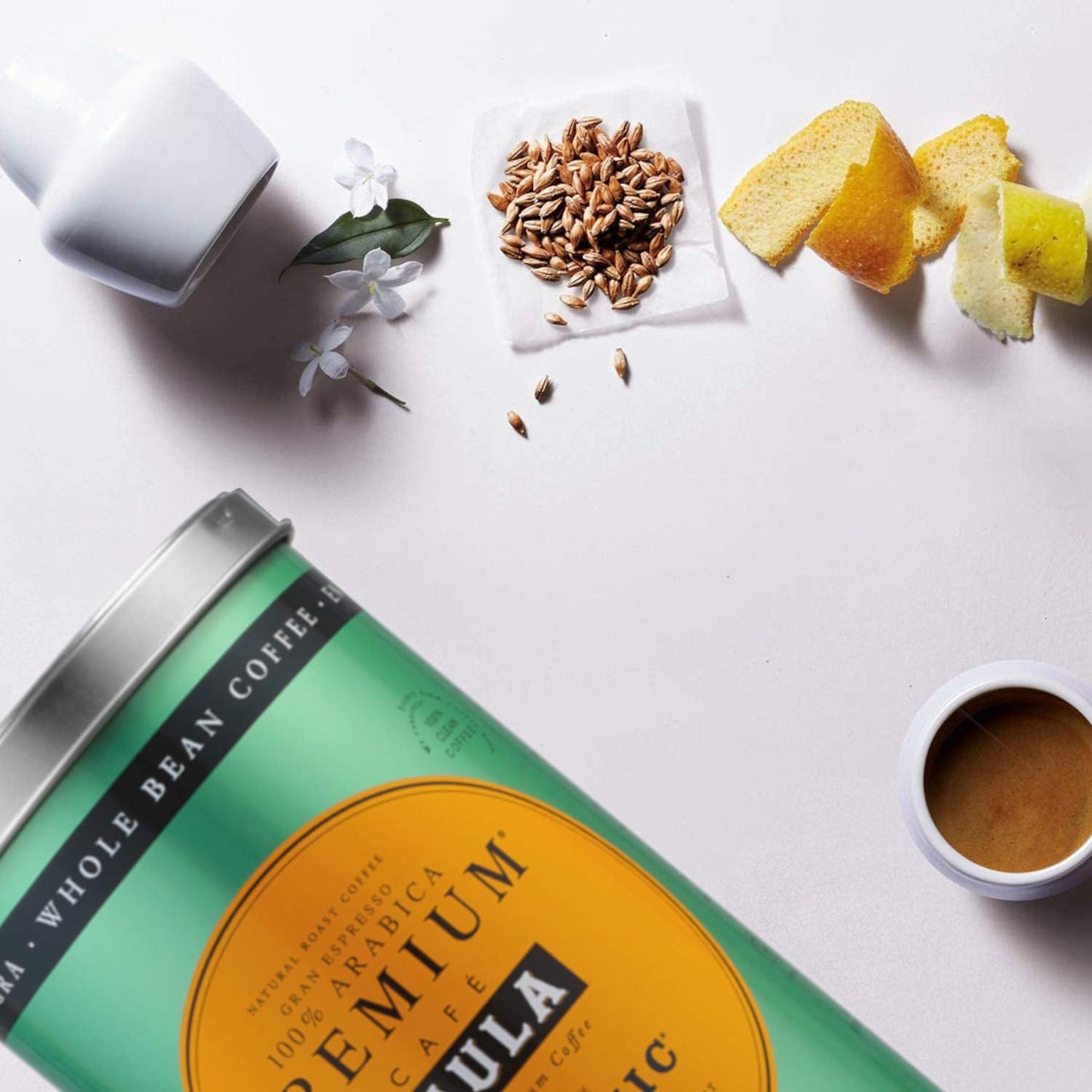 Zrnková prémiová káva Saula, balení 2 krabičky x 500g. 100% organická Arabica