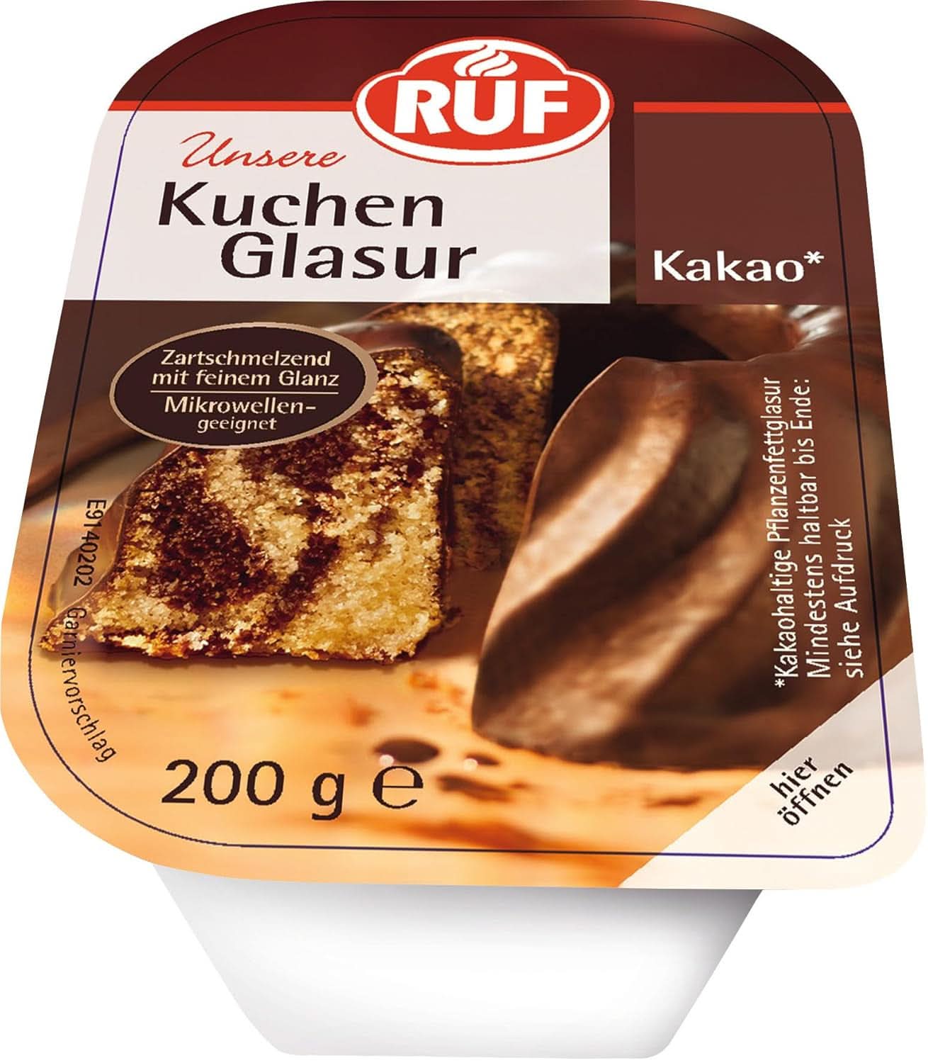 RUF Kakaová glazura, 200 gramů Glazes and Decor Naty Shop