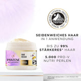 Pantene Pro-V Silky & Glowing Hair Rescue intenzivní maska na vlasy s biotinem a keratinem Reconstruct 300 ml. Pomáhá opravit suché, poškozené nebo melírované vlasy Naty Shop Hair Mask