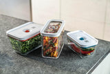 Box ZWILLING FRESH & SAVE CUBE, velikost 2M, modulární a stohovatelný úložný box, hermetické a vyprázdnitelné úložiště, lze mýt v myčce, průhledné boxy na potraviny Naty Shop