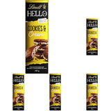 Lindt Hello Cookies & Smetanová čokoláda | Tyčinka 100g | Mléčná čokoláda se sušenkami a smetanovou náplní | Čokoládová tyčinka | Čokoládový dárek