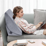 Nastavitelný polštář z pěny s vysokou hustotou, Ergonomický polštář na záda na postel a pohovku, Antirefluxní polštář na čtení na spaní, hraní, sledování televize (těžký)