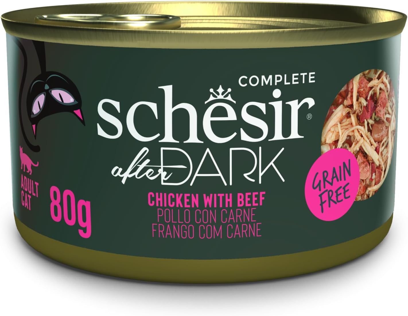 After Dark, Hühnerfilets mit Rindfleisch in Brühe, komplet Nassfutter für Katzen (12 kuřat x 80 g)