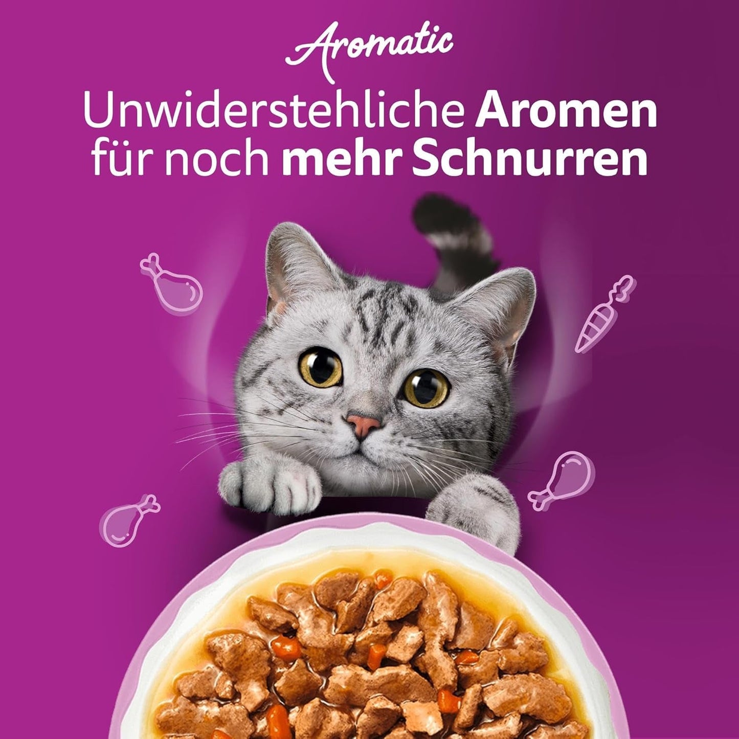 WHISKAS Mokré aromatické krmivo pro kočky v omáčce 40 x 85g Výběr z ryb