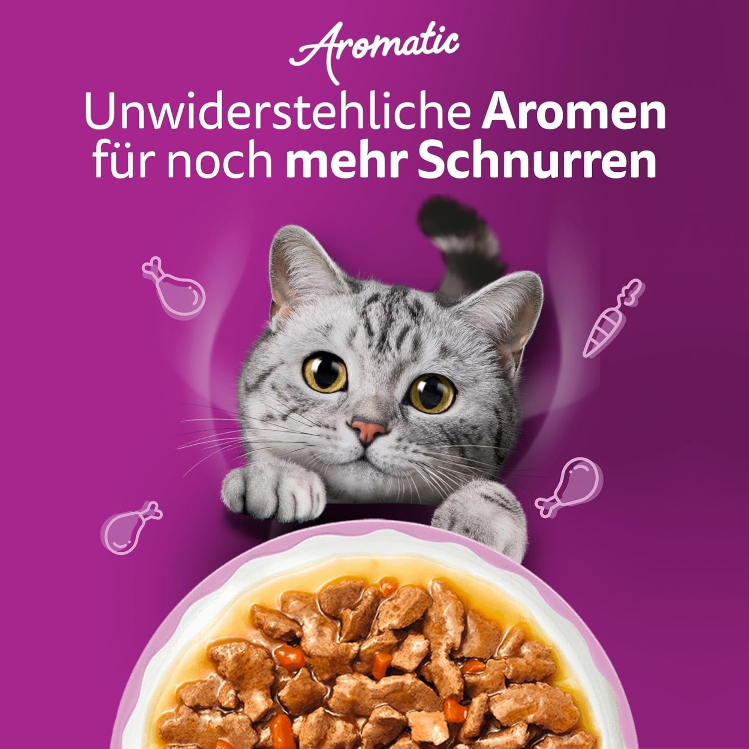 WHISKAS Mokré aromatické krmivo pro kočky v omáčce 40 x 85g Výběr z ryb
