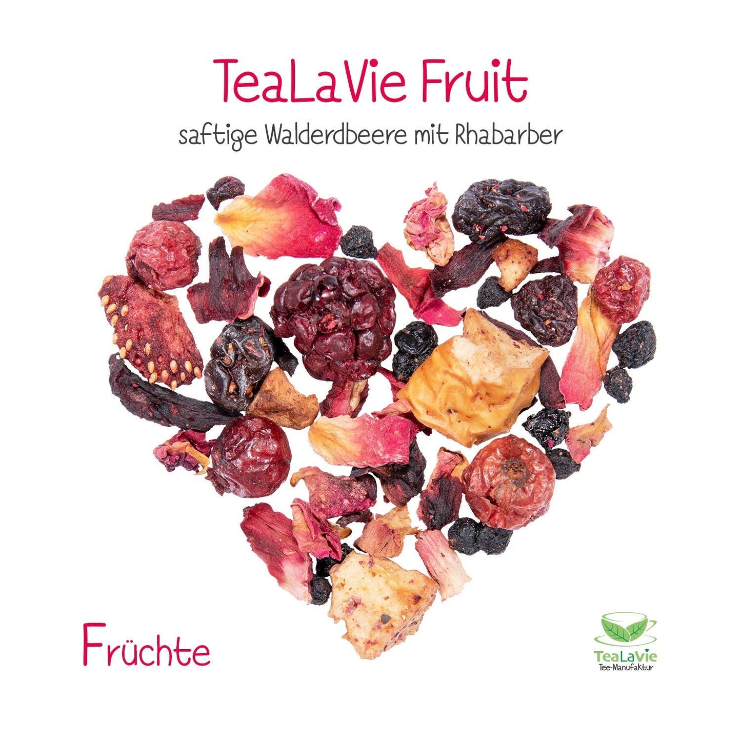 Tealavie - Čaj pro děti bez cukru - Lesní jahody a rebarbora (200 g) Tealavie Fruit - Sypaný ovocný čaj