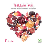 Tealavie - Čaj pro děti bez cukru - Lesní jahody a rebarbora (200 g) Tealavie Fruit - Sypaný ovocný čaj