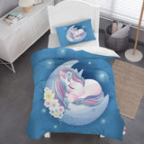 Dětské povlečení Unicorn Soft, mikrovlákno Povlečení dětské Naty Shop Unicorn 135X200 Cm