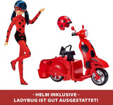 Bandai - Miraculous Ladybug - Miraculous Switch'n Go Scooter + 26 cm Ladybug Lucky Charm Articulated Doll - P50668