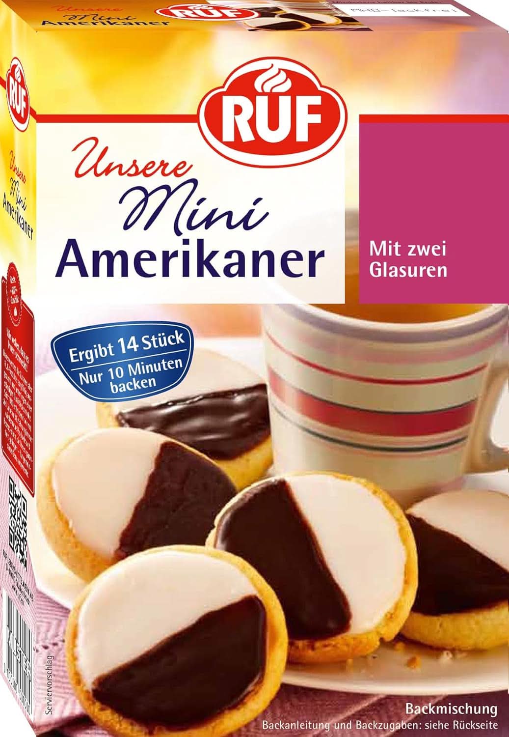 RUF Mini muffiny s citronem, směs na pečení s citronovou příchutí, 350 gramů Kitchen Naty Shop American Muffins