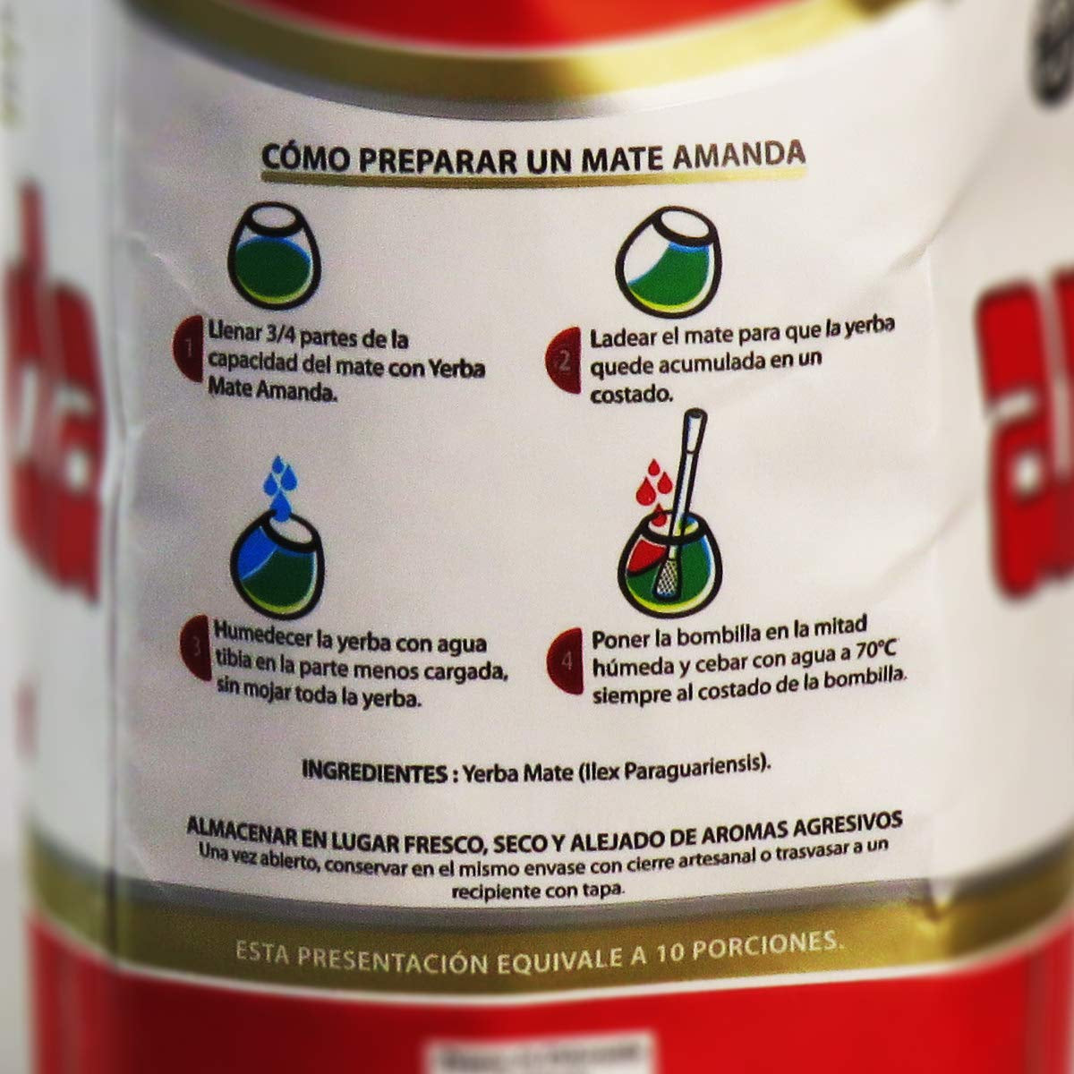 Elaborada Yerba Mate čaj 500G | Tradiční Mate čaj | Yerba Mate Tea Elaborada Con Palo sypané lístky 0,5 Kg