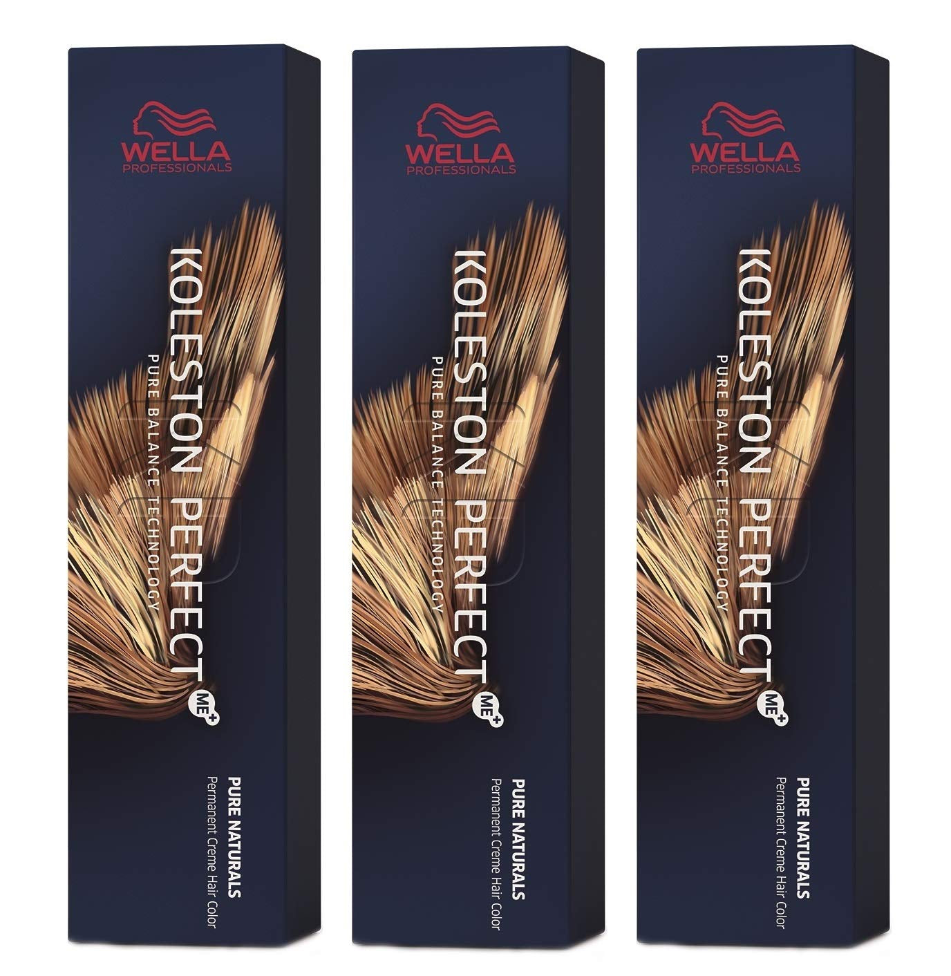 Sada 3 ks Wella Koleston Perfect ME+ 5/0 světlý kaštan 60 ml Naty Shop Hair Dye Výchozí název