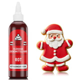 Červené potravinářské barvivo 120 ml, vysoce koncentrované tekuté potravinářské barvivo bez cukru na pečení, dorty, makronky, polevu, fondán, sušenky, donuty