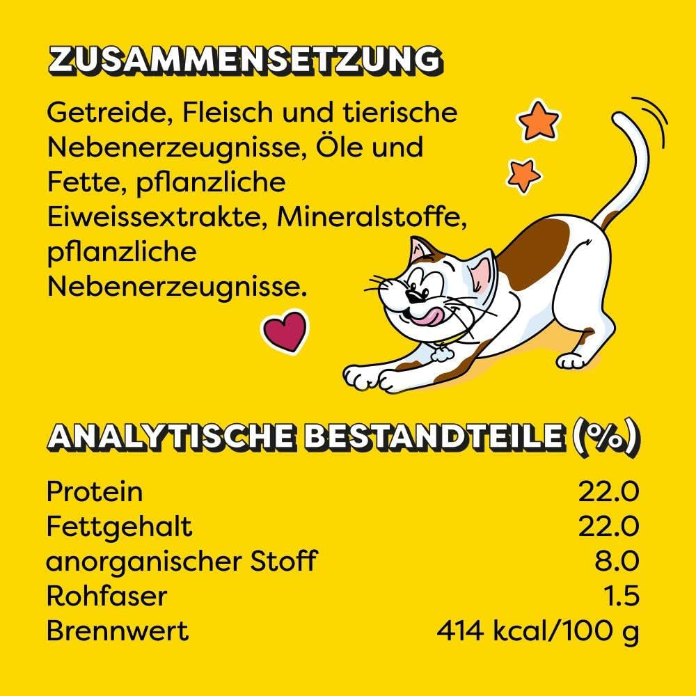 DREAMIES SHAKE UPS Multivitamin Seafood Festival kočičí pamlsky v porcovaných sáčcích – 55 g (6 sáčků)