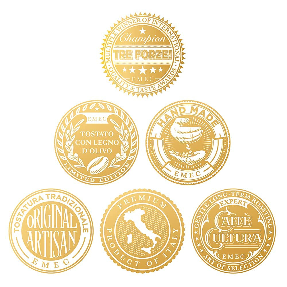 Espresso Caffè - 1 kg Espresso Beans Tradiční Röstung über Olivenholzfeuer In Handarbeit - Premium Kaffeebohnen für Vollautomat und Siebträger