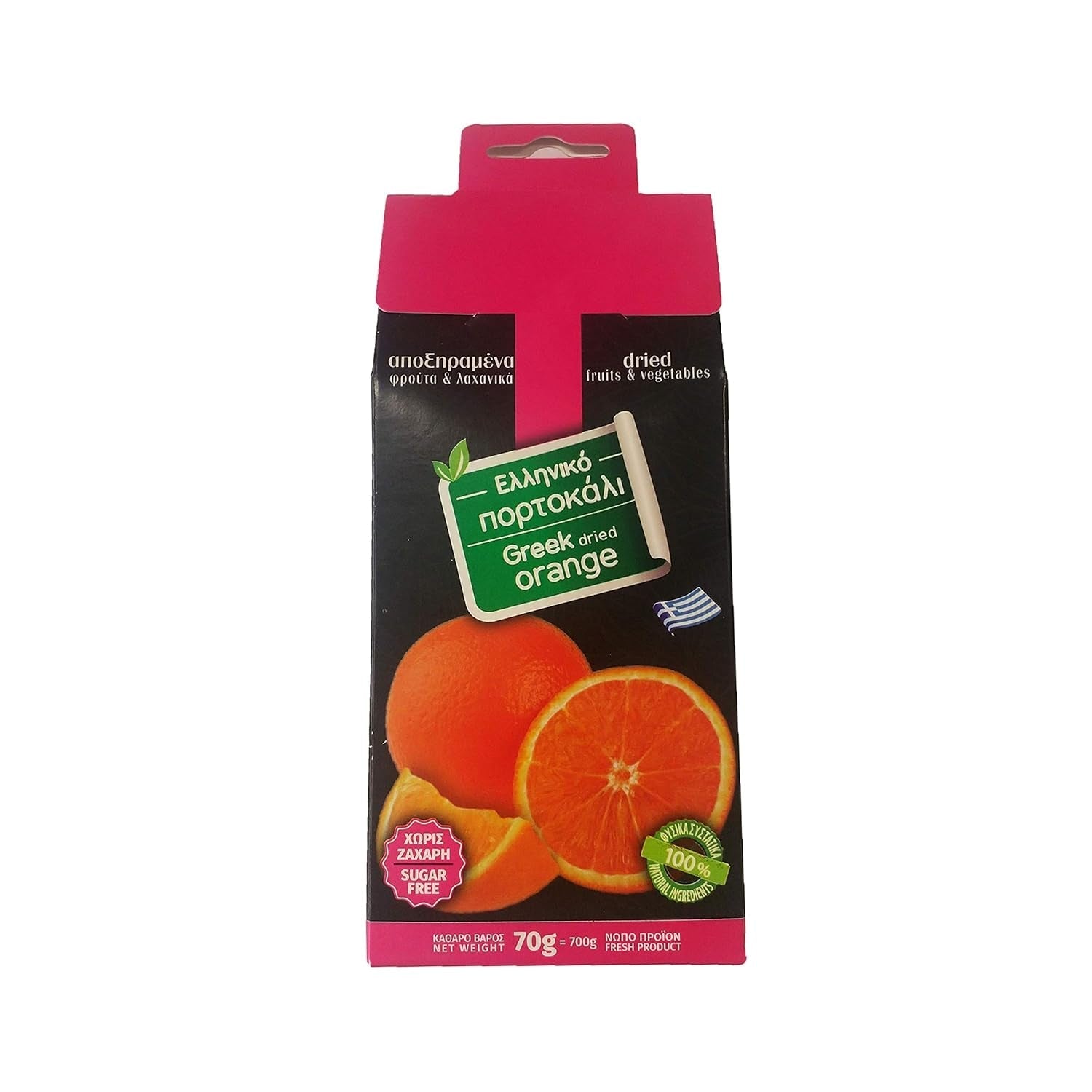 4G - sušené řecké pomeranče, balení 2 x 70 g (celkem: 140 g) Dehydrované produkty Naty Shop
