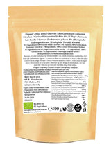 500 g sušených bio třešní, bez pecek, bez přísad, sladidel a konzervantů Dehydrované produkty Naty Shop