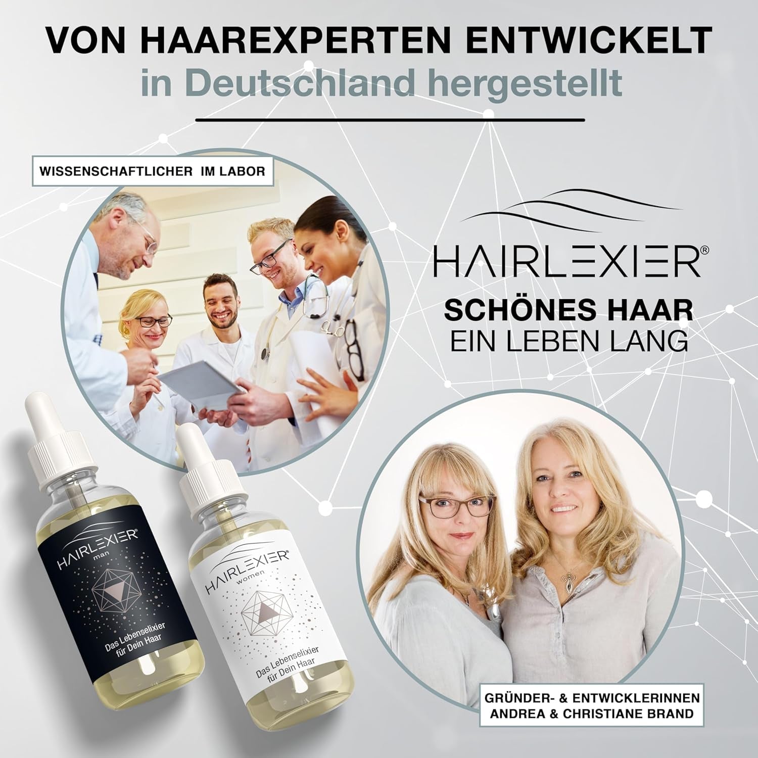Hairlexier přípravek na růst vlasů pro ženy - Rozmarýnový vlasový olej, ricinový olej na vlasy, levandulový olej, přírodní vlasové sérum proti difúznímu vypadávání vlasů, podporuje růst vlasů, Vegan & Organic + Pracovní sešit Péče o vlasy Naty Shop