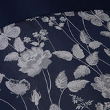 Přikrývka Butterfly Meadow pro postel Super King Size, 100% polyester, přikrývky a přikrývky v námořnické modré Naty Shop